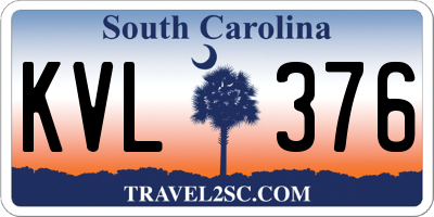 SC license plate KVL376