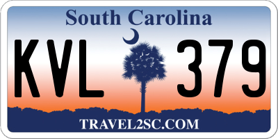 SC license plate KVL379