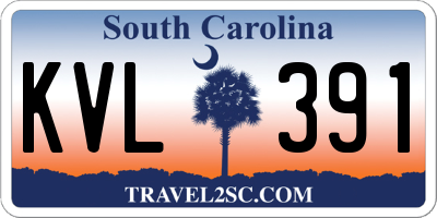 SC license plate KVL391