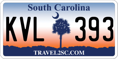 SC license plate KVL393