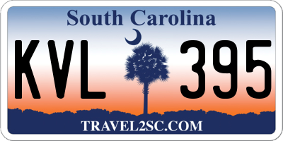 SC license plate KVL395