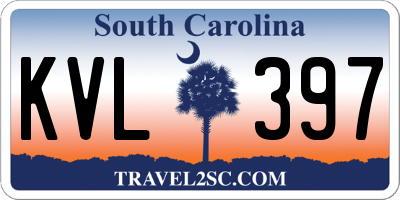 SC license plate KVL397