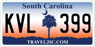 SC license plate KVL399