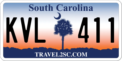SC license plate KVL411