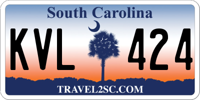 SC license plate KVL424
