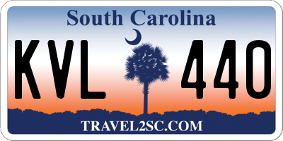 SC license plate KVL440