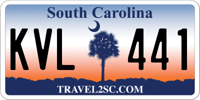 SC license plate KVL441