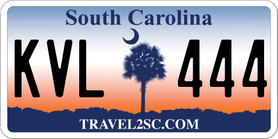 SC license plate KVL444