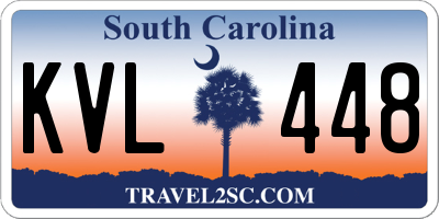 SC license plate KVL448