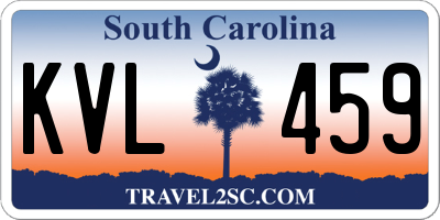 SC license plate KVL459