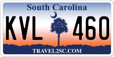 SC license plate KVL460