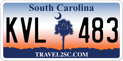 SC license plate KVL483