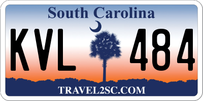 SC license plate KVL484