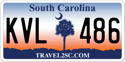 SC license plate KVL486