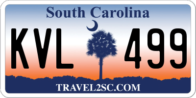 SC license plate KVL499