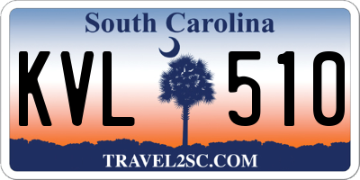 SC license plate KVL510