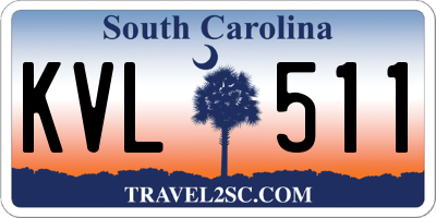 SC license plate KVL511