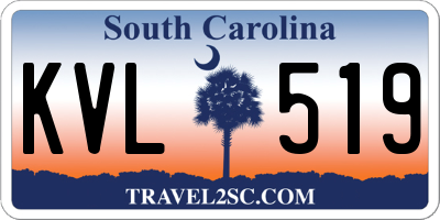SC license plate KVL519