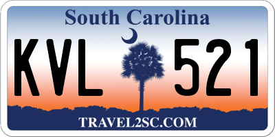 SC license plate KVL521