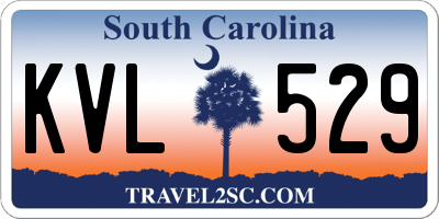 SC license plate KVL529