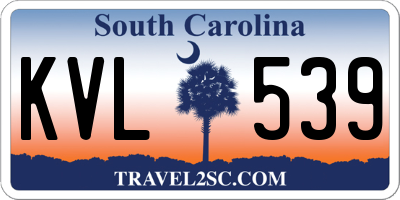 SC license plate KVL539