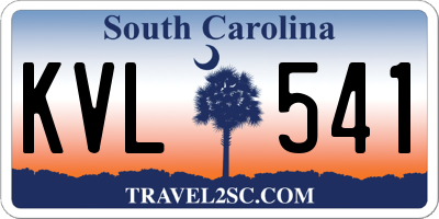 SC license plate KVL541