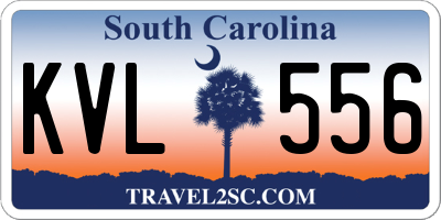 SC license plate KVL556