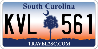 SC license plate KVL561