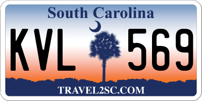 SC license plate KVL569