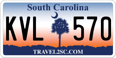 SC license plate KVL570