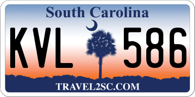 SC license plate KVL586