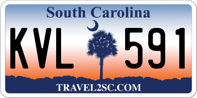 SC license plate KVL591