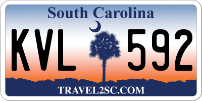 SC license plate KVL592