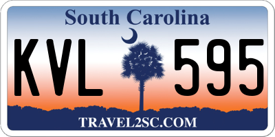 SC license plate KVL595