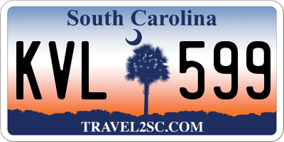 SC license plate KVL599