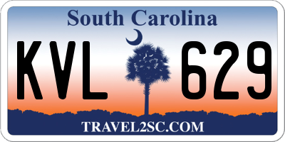 SC license plate KVL629