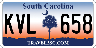 SC license plate KVL658