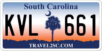 SC license plate KVL661