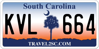 SC license plate KVL664
