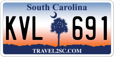 SC license plate KVL691