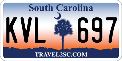 SC license plate KVL697