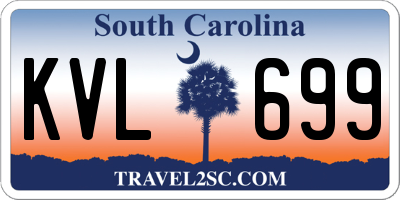 SC license plate KVL699