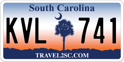 SC license plate KVL741