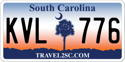 SC license plate KVL776