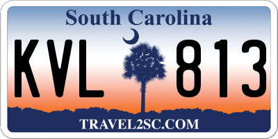 SC license plate KVL813
