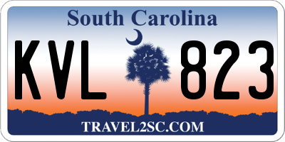 SC license plate KVL823