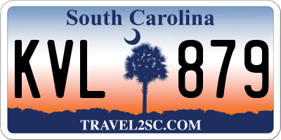SC license plate KVL879