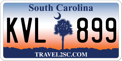 SC license plate KVL899