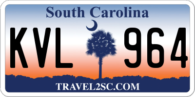 SC license plate KVL964