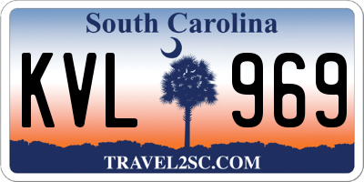 SC license plate KVL969
